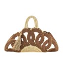 Hemp hand bag with shoulder strap - BO100