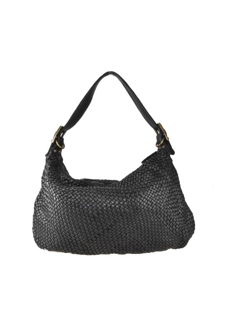 Woman washed leather bag -...