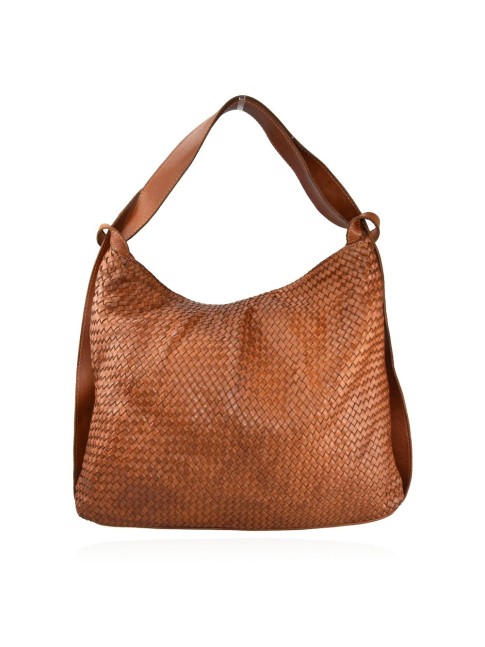 Woven vintage leather...