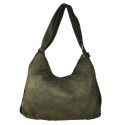 Woven vintage leather convertible shoulder bag in backpack vintage - QZ55861