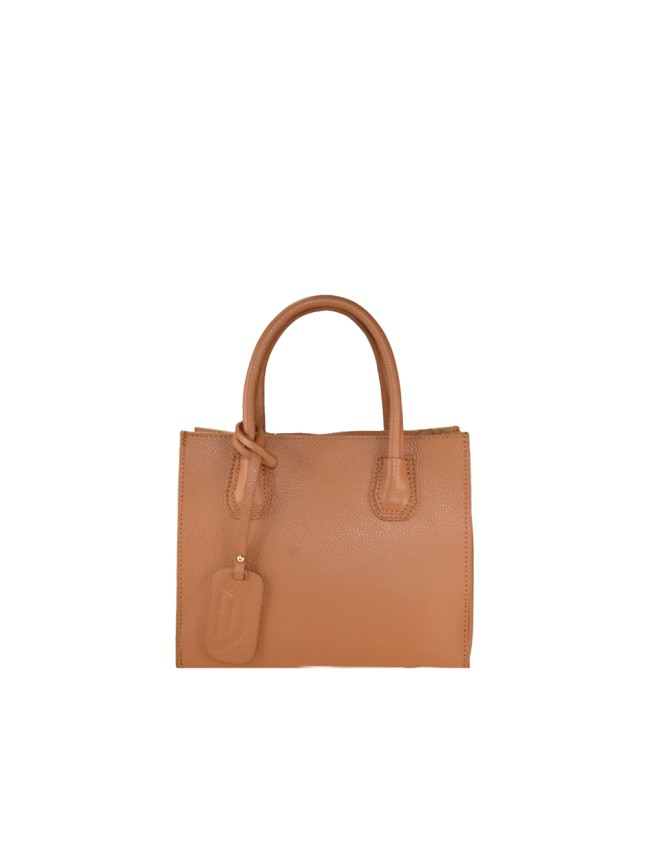 Leather hand bag 100% made Italy -...