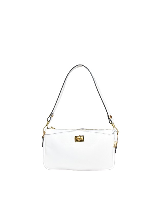 Leather hand bag 100% made Italy -...