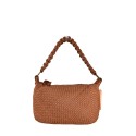 Borsa  da spalla in pelle intrecciato effetto vintage - TJ48853