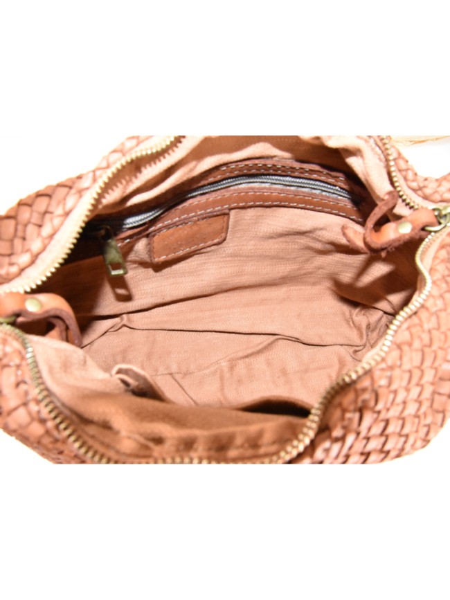 Borsa  da spalla in pelle intrecciato...