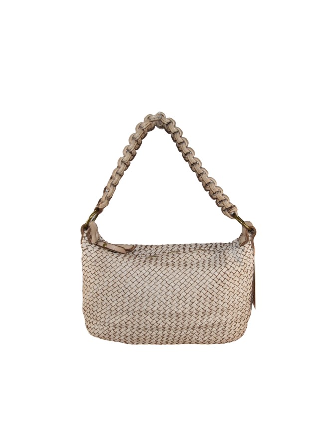 Borsa  da spalla in pelle intrecciato...