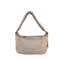 Borsa  da spalla in pelle intrecciato effetto vintage - TJ48853