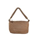 Borsa  da spalla in pelle intrecciato effetto vintage - TJ48853