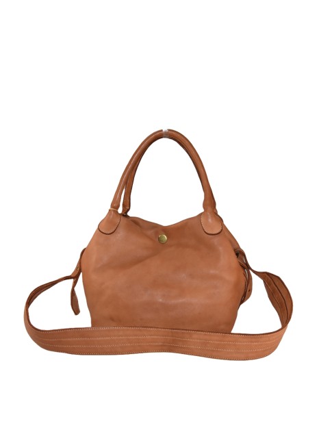 Woman vintage leather hand...