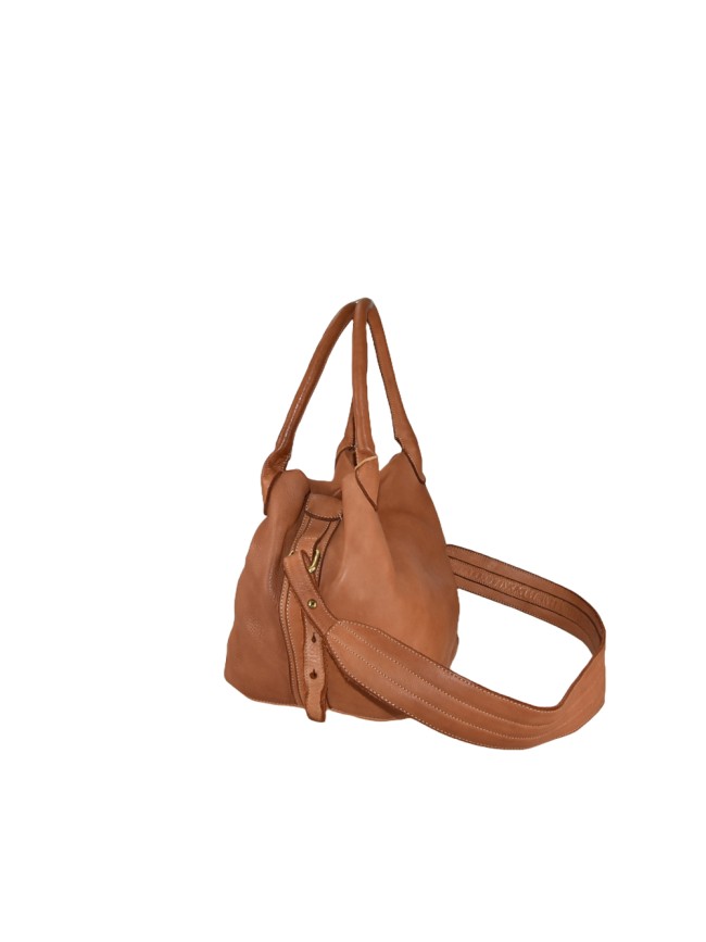 Woman vintage leather hand & shoulder...