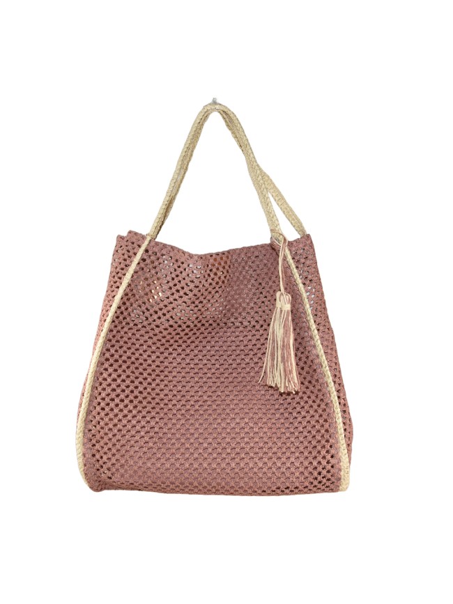 Borsa donna a spalla in tessuto a rete - BO2201