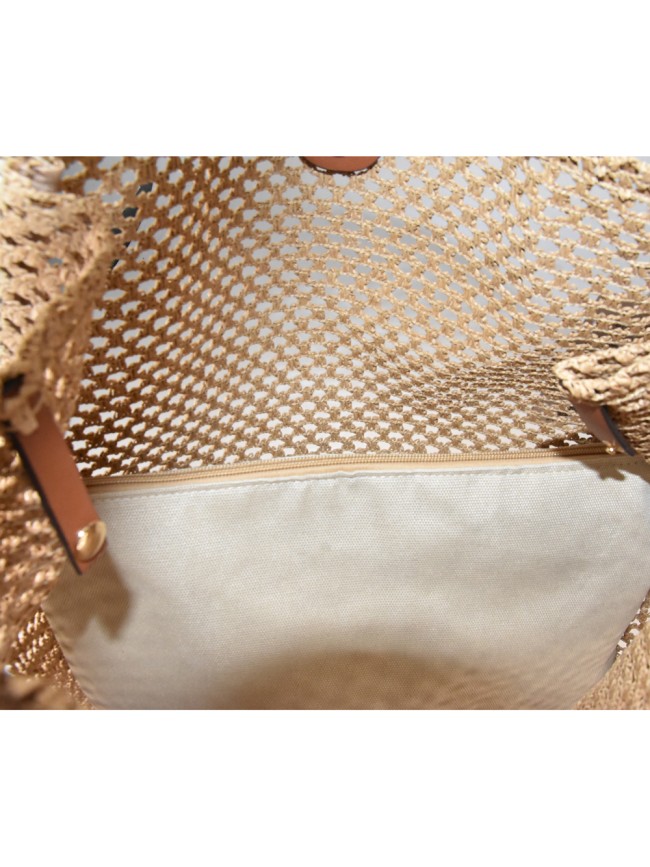 Borsa donna a spalla in tessuto a...