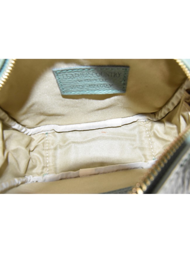 Leather hand bag 100% made Italy -...