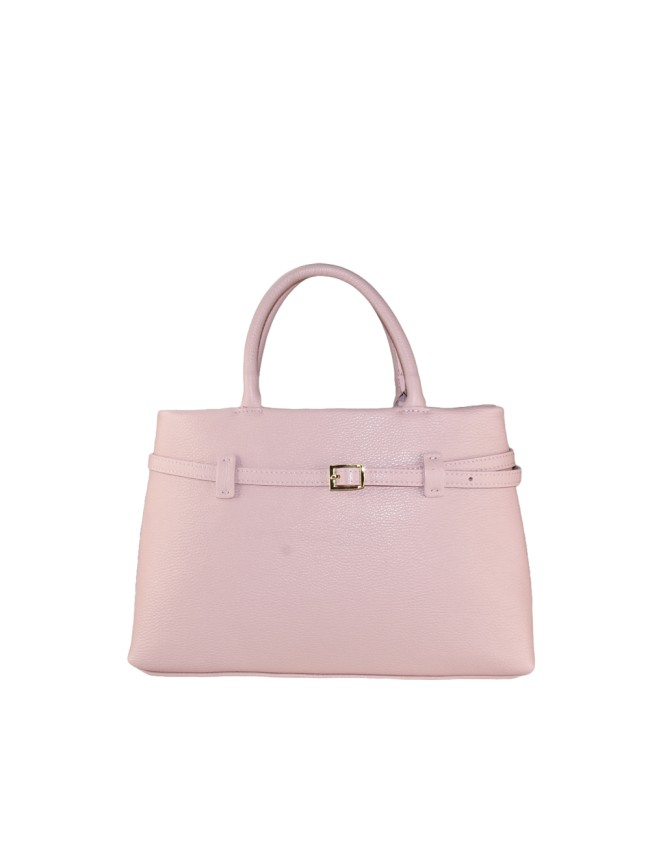 Borsa a mano in pelle con tracolla -...