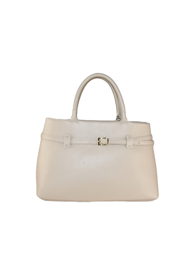 Borsa a mano in pelle con tracolla -...