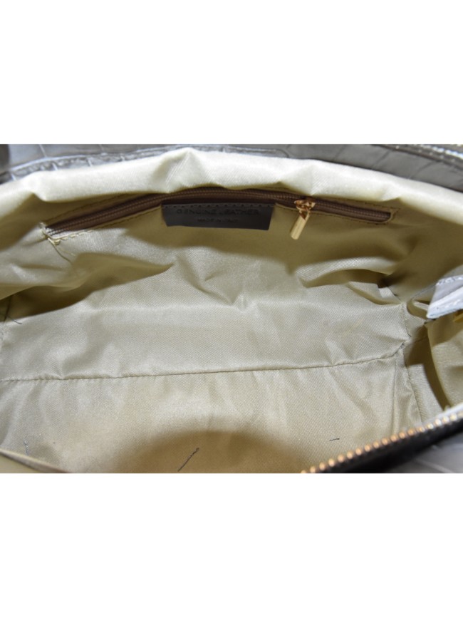 Borsa a mano in pelle stampato con...