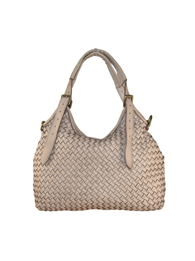 Borsa da spalla in pelle intrecciato...