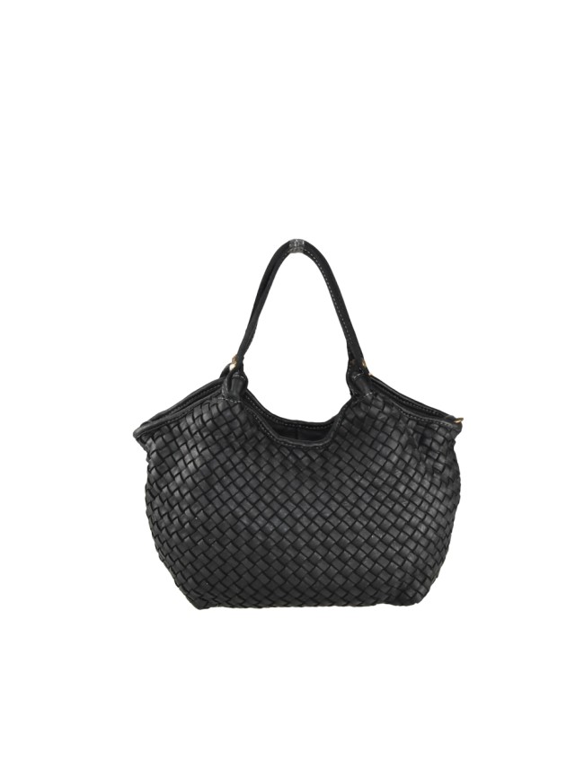 Borsa da spalla in pelle intrecciato...