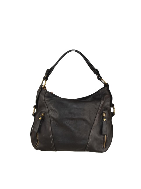 Woman vintage leather hand...