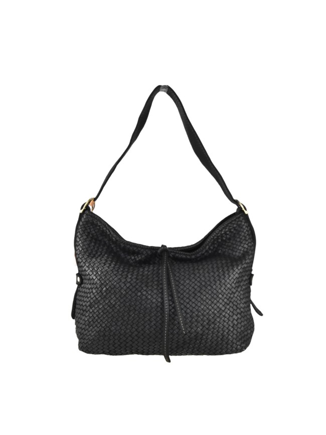 Woman vintage leather hand & shoulder bag - VT49854