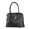 Leather shoulder bag with shoulder strap - MP42846