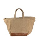 Borsa a mano in kanvas con tracolla - L135