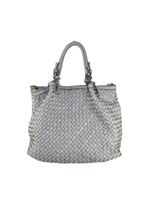 Woman washed leather bag -...