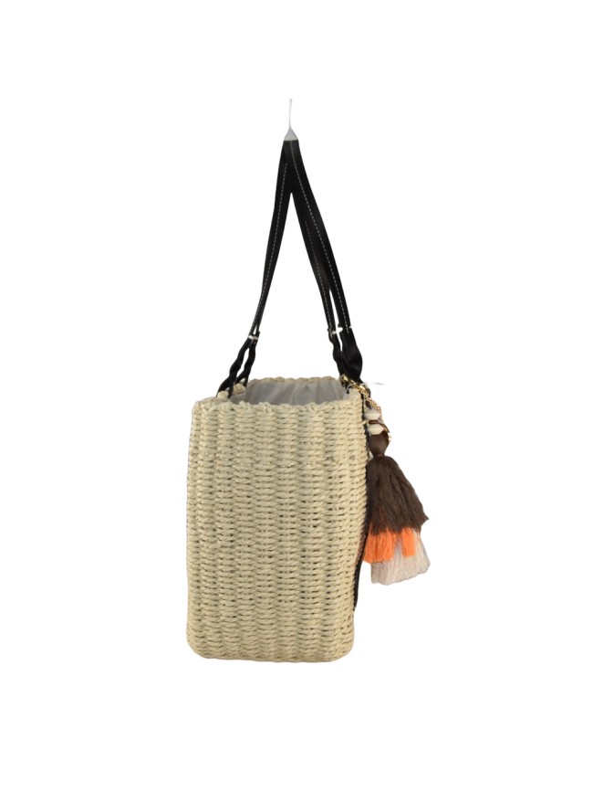 Woman straw shoulder bag - BO2109