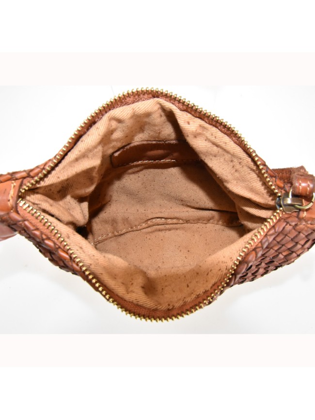 Woman washed leather pochette - AY24826