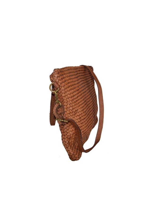 Woman washed leather pochette - AY35838