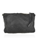 Woman washed leather pochette - AY35838