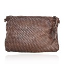 Pochette - busta in pelle effetto vintage - AY35838
