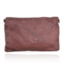Woman washed leather pochette - AY35838
