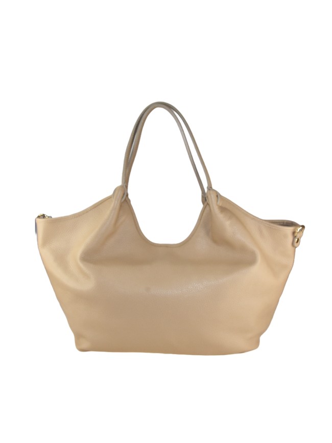 Borsa a mano in pelle con tracolla -...