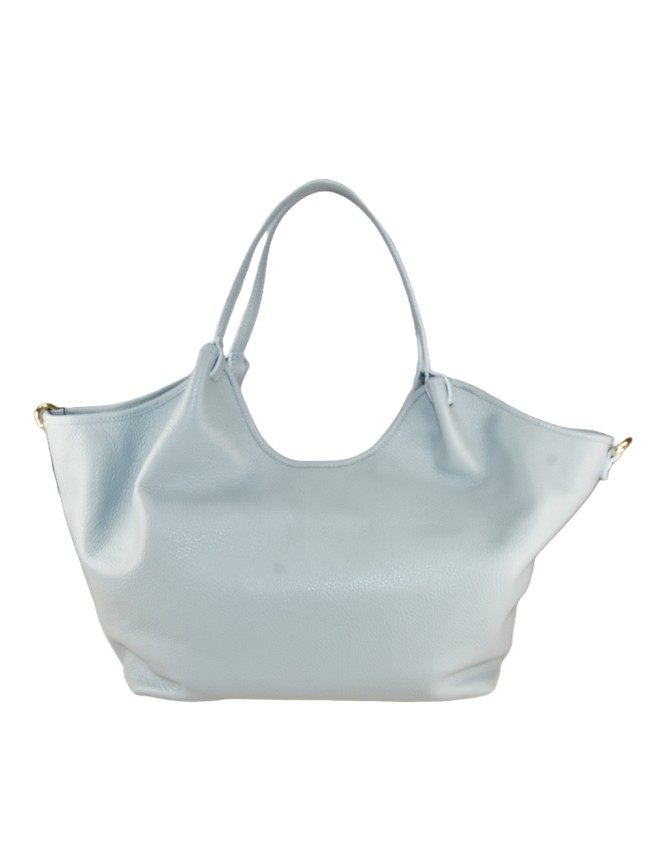 Borsa a mano in pelle con tracolla -...