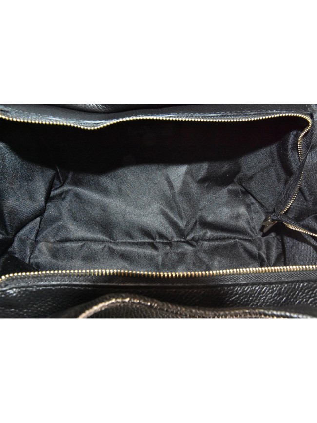 Borsa a mano in pelle con tracolla -...