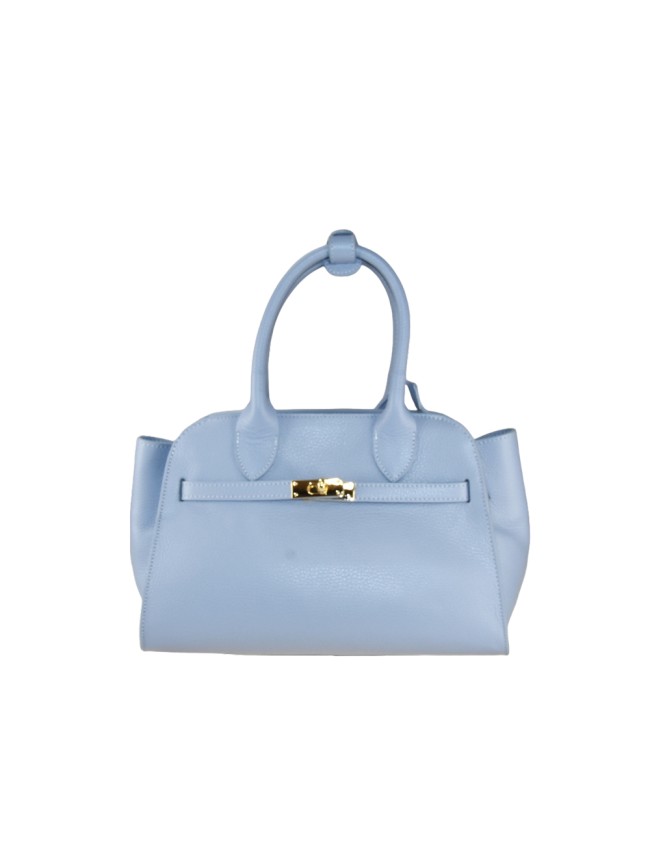 Borsa a mano in pelle con tracolla -...