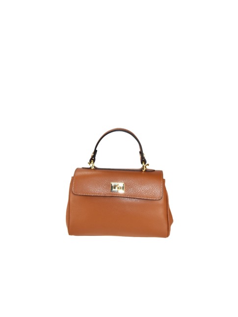 Leather hand bag 100% made...