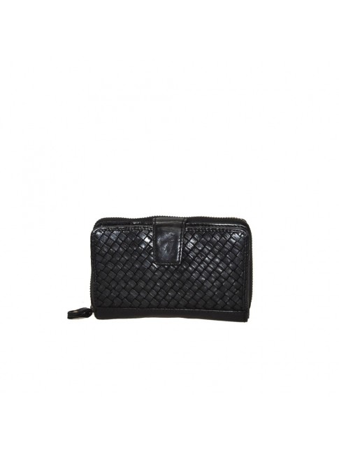 Woman washed leather wallet...