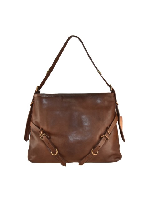 Woman vintage leather...