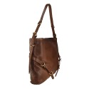 Borsa donna a spalla in vera pelle vintage - UN85894