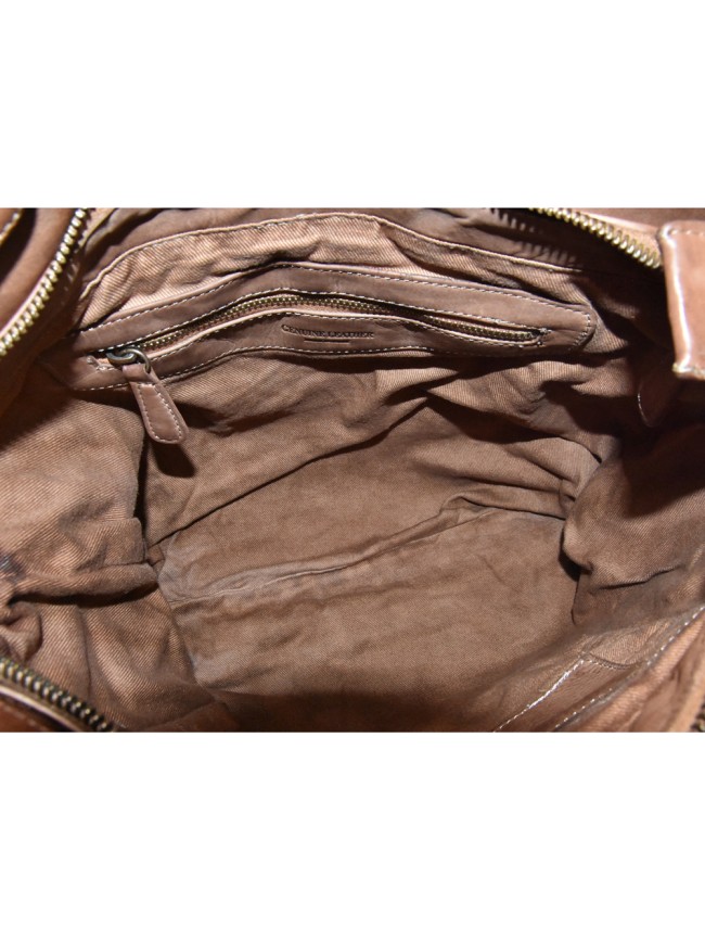 Woman vintage leather hand bag - UV85894 Woman vintage leather hand bag - UV85894