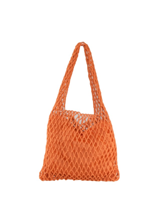 Borsa donna a spalla in tessuto a rete - 2501