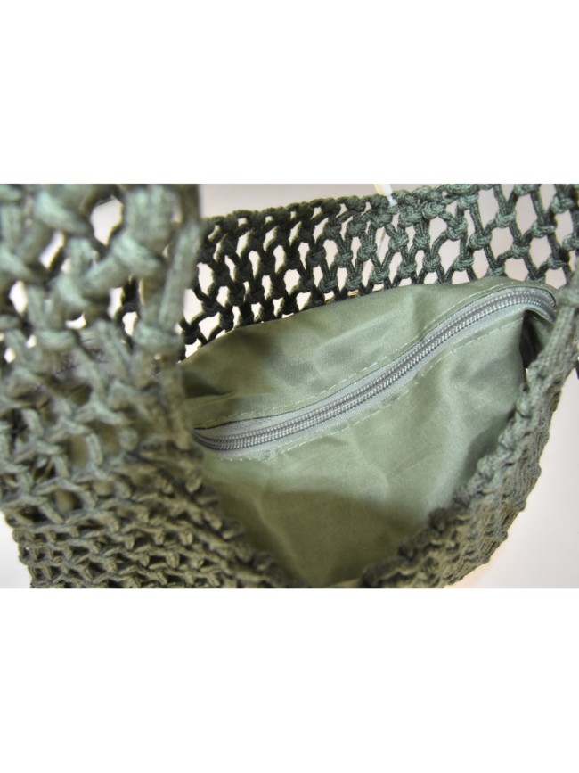 Borsa donna a spalla in tessuto a...