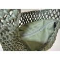 Borsa donna a spalla in tessuto a rete - 2501