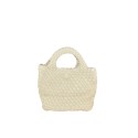 Woman woven synthetic leather hand bag - 8219