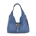Woman vintage leather shoulder bag - FU55861