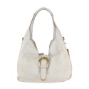 Woman vintage leather shoulder bag - FU55861