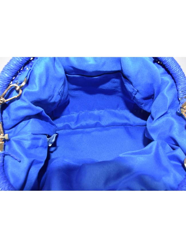 Borsa a mano  in pelle e raffia con... Borsa a mano  in pelle e raffia con...