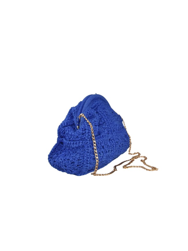 Borsa a mano  in pelle e raffia con... Borsa a mano  in pelle e raffia con...