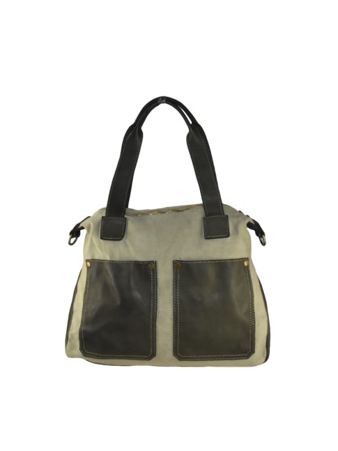 Woman vintage leather &...